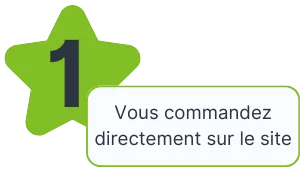 Etape 1 - Vous Commandez directement sur le site