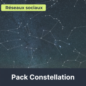 Illustration du pack réseaux sociaux SMO constellation