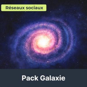 Illustration du pack réseaux sociaux SMO galaxie