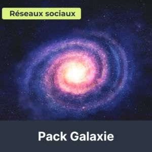 Illustration du pack réseaux sociaux SMO galaxie