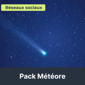 Illustration du pack réseaux sociaux SMO météore