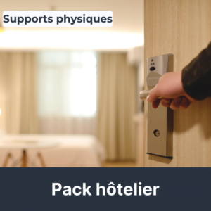 Illustration du pack supports physiques spécial hôtelier