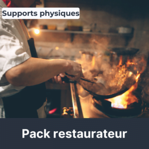 Illustration du pack supports physiques spécial restaurateur