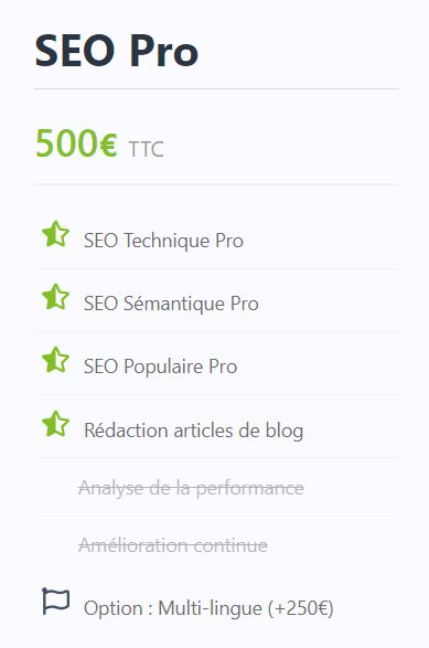 pack seo pro pricebox