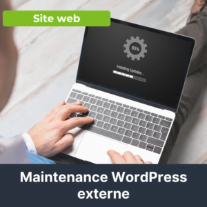 Illustration de la maintenance d'un site WordPress externe